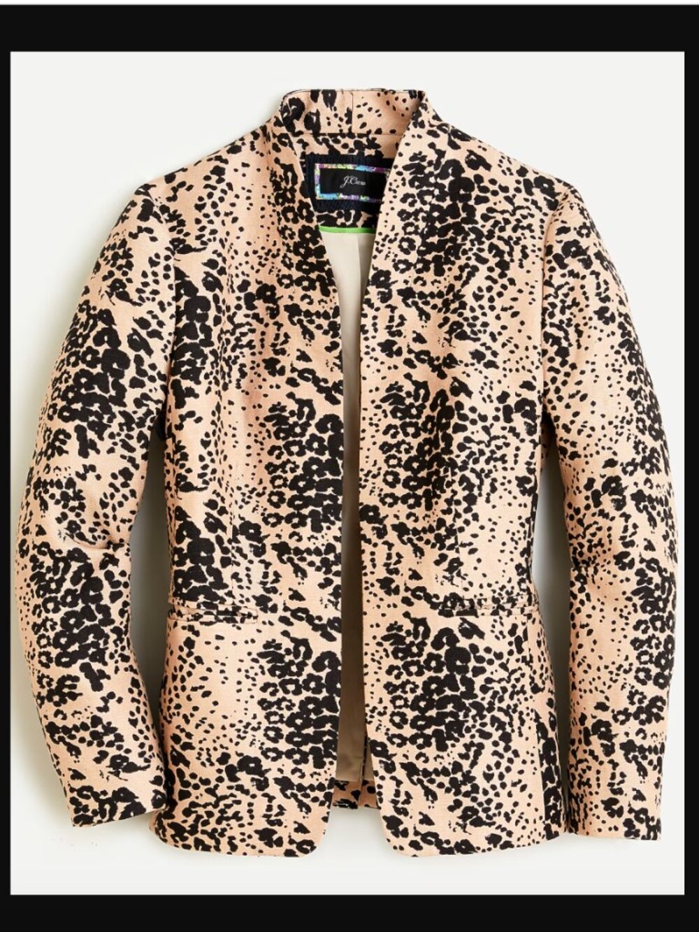 J. Crew Going-out blazer in leopard print 2